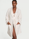 Плюшевый халат Victoria's Secret Cozy Plush с вышивкой на воротнике, XS/S белый 27365845 фото 1