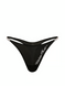Трусики-стринги Victoria's Secret Shine Script XS, черные 27346394 фото 3