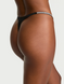 Трусики-стринги Victoria's Secret Shine Script XS, черные 27346394 фото 2