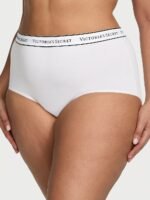 Хлопковые трусики Victoria's Secret Cotton Logo Cotton Modern Brief Panty