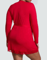 Халат трикотажний Victoria's Secret Modal Lace-Trim Robe - Зображення 2