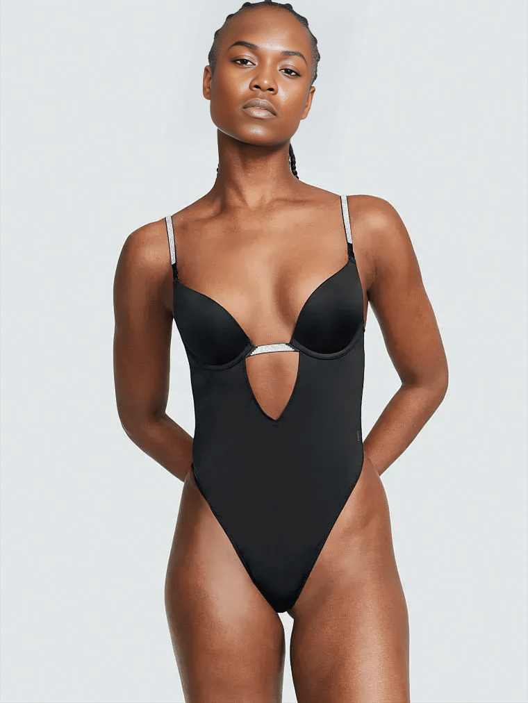 43509889261612_27cc19ec0f-1 Боді VERY SEXY Plunge Convertible Shine Bodysuit — изображение 1