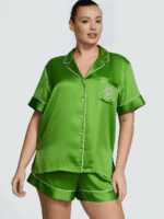 Пижама Victoria's Secret Glazed Satin Heart Short Pajama Set