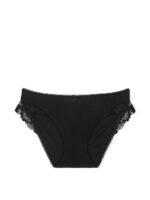 Бавовняні трусики бікіні Victoria's Secret Stretch Cotton Lace-Trim Bikini Panty - Зображення 3