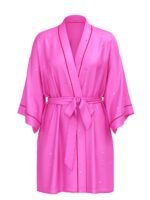 Атласний халат Victoria's Secret Glazed Satin Dew Drop Heart Short Robe - Зображення 3