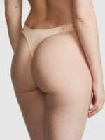 Бавовняні трусики тонг PINK Logo Cotton High-Leg Thong Panty - Зображення 2