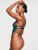 Боді Victoria's Secret Very Sexy Shimmer Embroidery Crotchless Teddy - Зображення 2