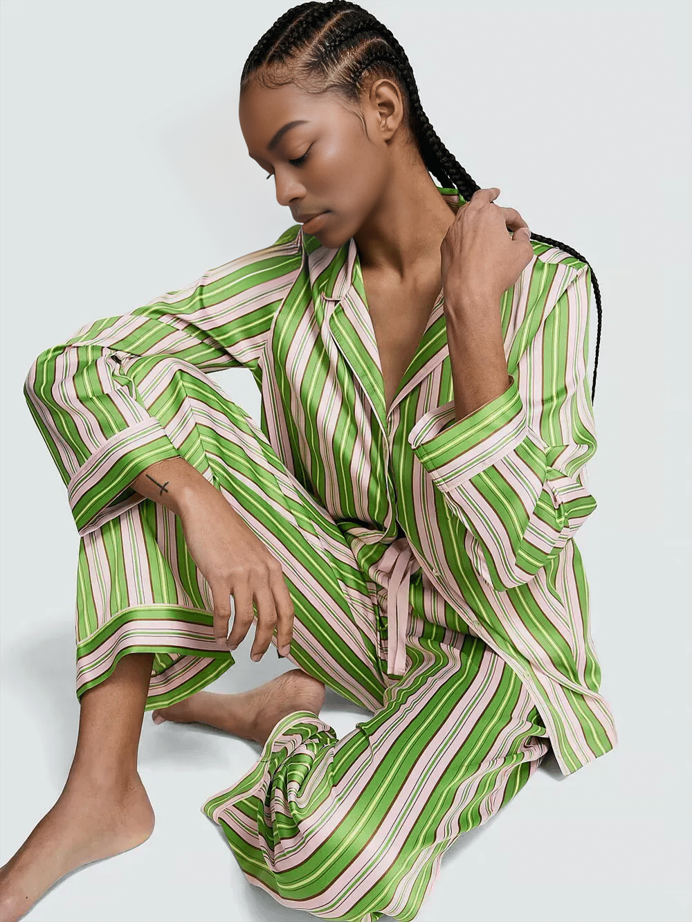 79722214713613_a771e2da7d Атласна піжама Victoria's Secret Glazed Satin Long Pajama Set — изображение 1