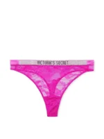 Трусики тонг Вікторія Сікрет Very Sexy Shine Strap Lace High-Leg Thong Pany — изображение 3
