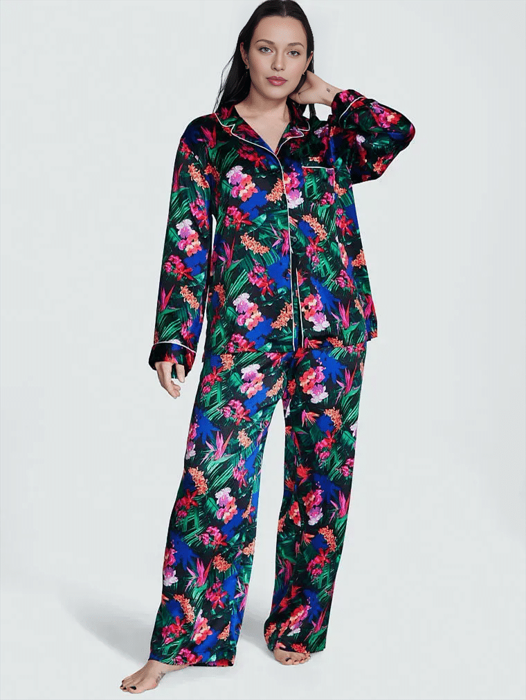 83075328942073_dcb19bc50e Атласная піжама Victoria's Secret Satin Long PJ Set — изображение 1