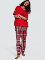 Піжама Victoria's Secret Flannel Jogger Tee-jama