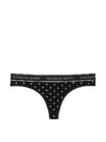 Бавовняні трусики тонг Victoria's Secret Logo Cotton Thong Panty - Зображення 3