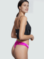 Трусики тонг Вікторія Сікрет Very Sexy Shine Strap Lace High-Leg Thong Pany — изображение 2