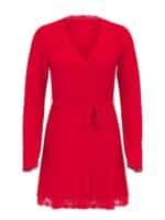 Халат трикотажний Victoria's Secret Modal Lace-Trim Robe - Зображення 4