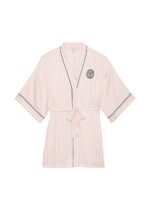 Атласний халат-кімоно Victoria's Secret Satin Short Piped Robe - Зображення 3