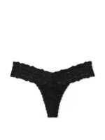 Бавовняні трусики тонг PINK Wink Lace-Trim Thong Panty - Зображення 3
