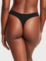 Бавовняні трусики Victoria's Secret Stretch Cotton Scatter High-Leg Scoop Thong Panty — изображение 2