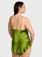 Комплект для сну Victoria's Secret Satin Rose Lace-Trim Cami & Flutter Short Set — изображение 2