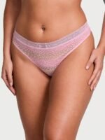 Мереживні трусики тонг Victoria's Secret Lace Thong Panty
