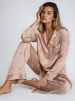 Атласна піжама VICTORIA'S SECRET Satin Long PJ Set
