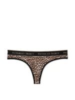 Бавовняні трусики тонг Victoria's Secret Logo Cotton Thong Panty — изображение 3