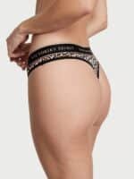 Бавовняні трусики тонг Victoria's Secret Logo Cotton Thong Panty — изображение 2