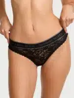 Бавовняні трусики тонг Victoria's Secret Logo Cotton Thong Panty