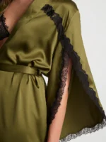 Атласний халат Satin Rose Lace Victoria's Secret — изображение 3