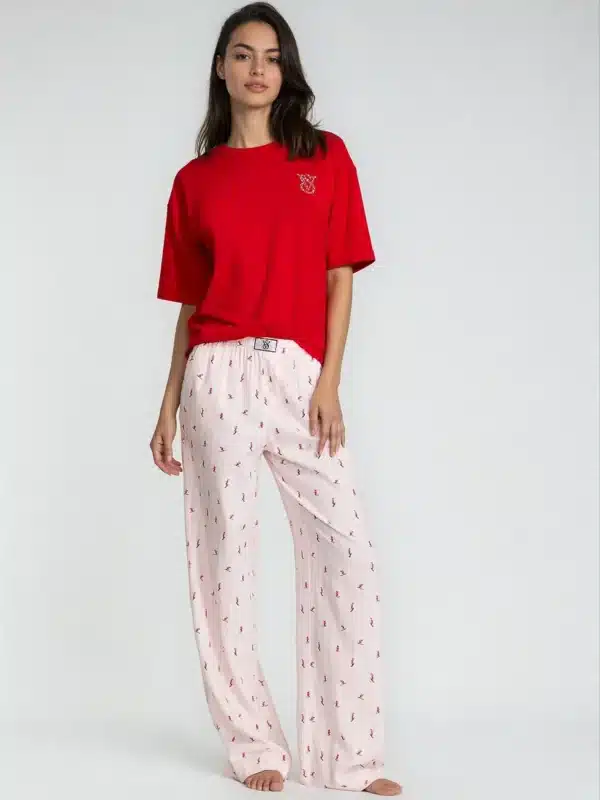 Піжама Victoria's Secret Flannel Short-Sleeve Long Tee-Jama Se